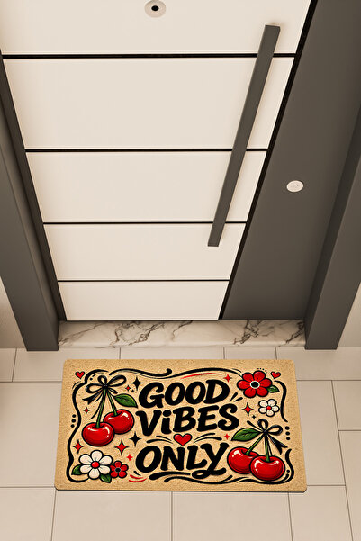 Dormot Deas Home, Digital Printing, Good Vibes Only Colorful Retro Bohemian T...