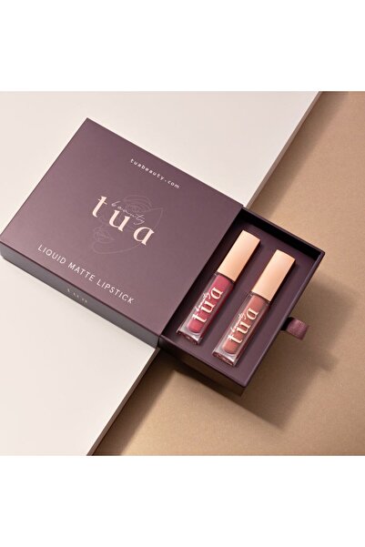 TUA Beauty Set de 4 rujuri lichide mate, rezistente la transfer
