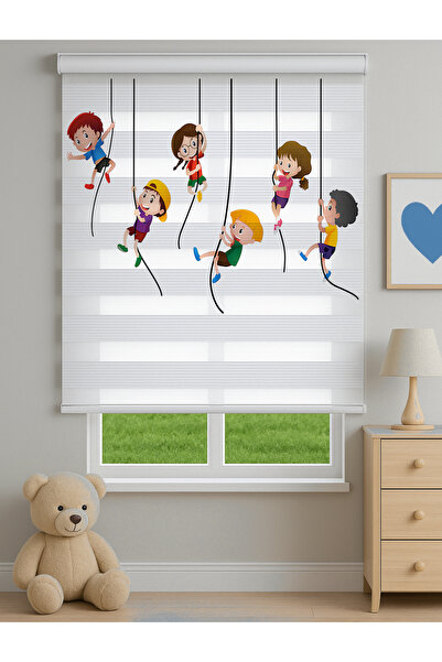 Home Kız ve Erkek Odası - Sevimli Oyun Temalı Çocuk Figürlü Çocuk Odası Stor ...
