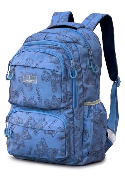 ZAAPPY Teddy Print Cute Backpack, Superlight Weight And Washable, School, Col...