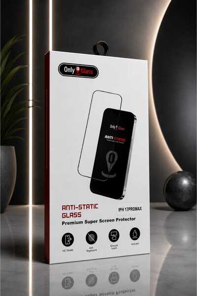 Case iPhone 17 Pro Max Privacy Temperli Cam Ekran Koruyucu 9H – Anti-Static T...