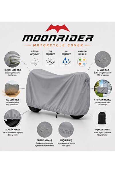 Moonrider غطاء دراجة نارية من ماركة مونديال ريسيفو، قماش سميك مقاوم للماء بنس...