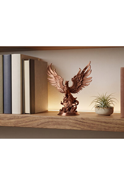 Nokta Lab Mitolojik Zarafet: Nirvana Phoenix (Anka Kuşu) 3D Heykel ve Dekorat...