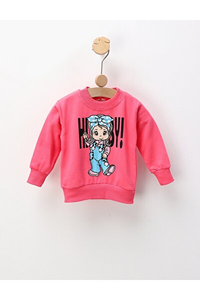 MiniKids Bluza flausata roz aprins fetita by FDY