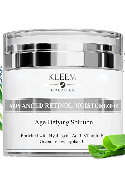 Kleem Organics مرطب الريتينول - 2.5% ريتينول وحمض الهيالورونيك لتجديد شباب ال...