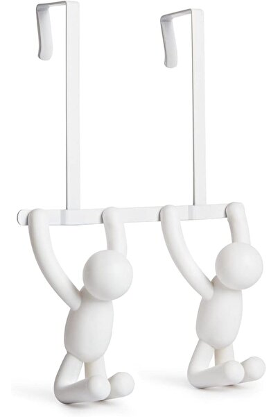 UmbraWear Umbra Buddy Over the Door Double Hook, Storage for Coats, Hats, Sca...