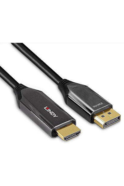 LİNDY Καλώδιο DisplayPort Αρσενικό - HDMI Αρσενικό 3μ Μαύρο