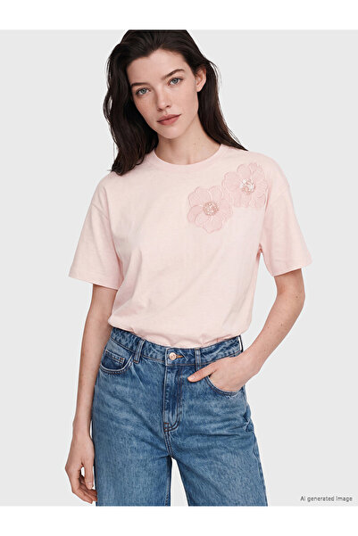 LC Waikiki I Zero Roba Collar Flower Embroidery Women's T-Shirt from Freezen ...