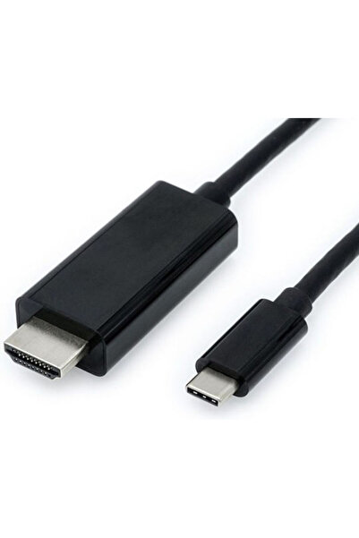 Roline Καλώδιο HDMI αρσενικό - USB-C αρσενικό 2μ Μαύρο Κωδικός: 11.99.5841