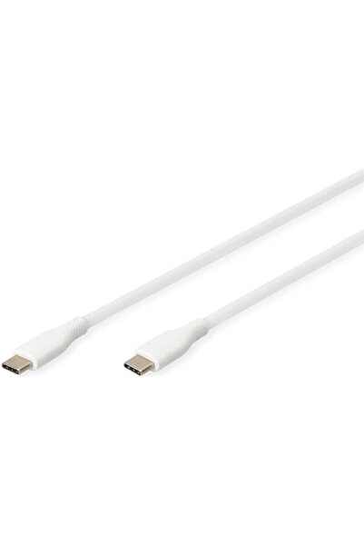 Digitus Καλώδιο USB 2.0 USB-C Αρσενικό σε USB-C 60W PD Λευκό 2μ