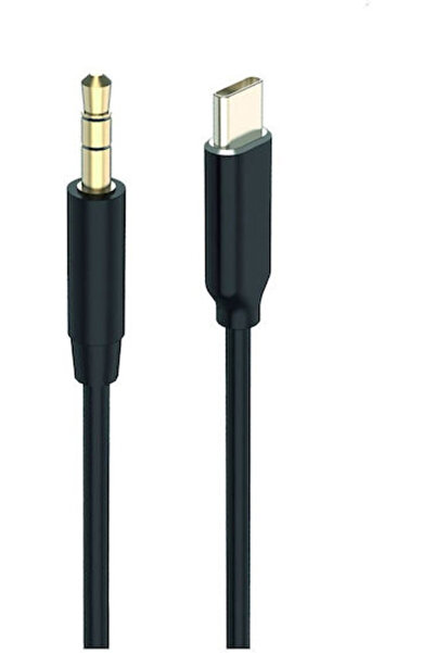 2go Καλώδιο USB 2.0 USB-C αρσενικό σε 3.5mm Μαύρο 1μ (797219)