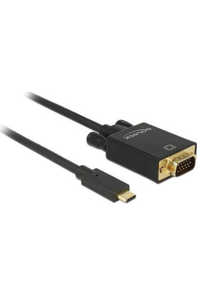 DELOCK Καλώδιο βίντεο USB 3.1 USB-C Αρσενικό - VGA Μαύρο 3μ