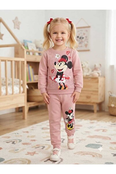 krm kerem bebe Girl's Seasonal Cotton Top and Bottom Children's Tracksuit Set...
