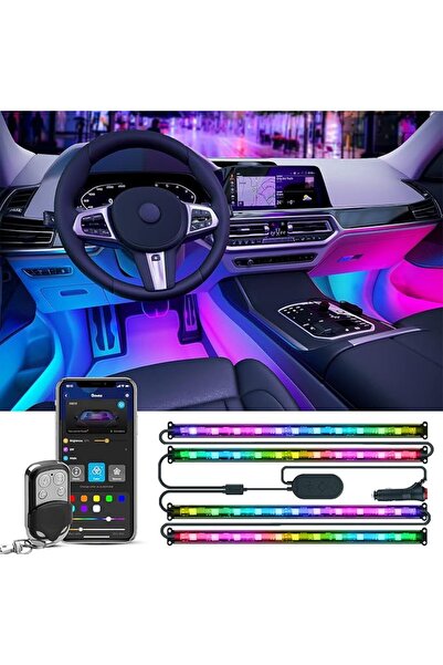 Govee Govee Car Lights, with App for Smart Rgbic Interior Car Lights, Remote ...