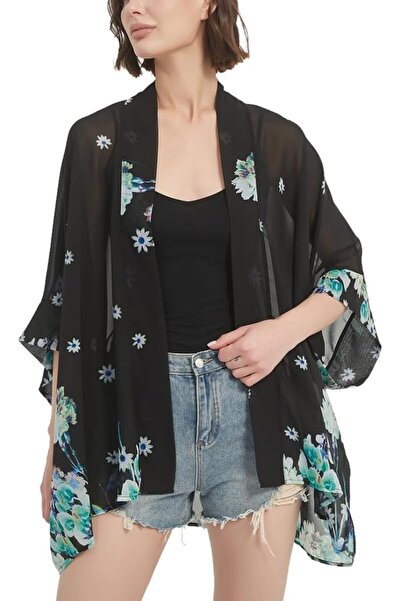 Maxfort Women's Loose Print Sheer Chiffon Kimono Beach Swim Cover up Cardigan...