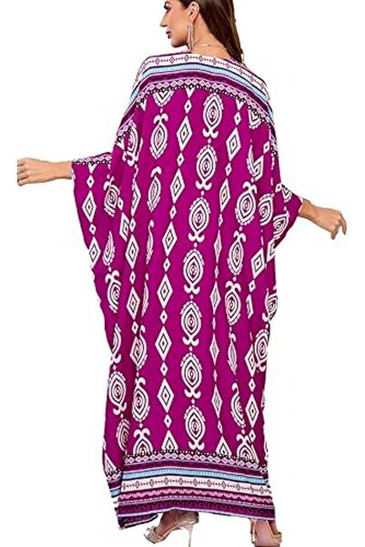 YouKD Summer Long Kaftan Bohemian Beach Kimono Swimsuit Cover Up Plus Size Dr...