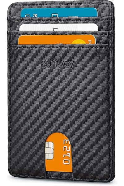 Buffway Mens RFID Blocking Slim Bifold Wallet Minimalist Leather Small Wallet...