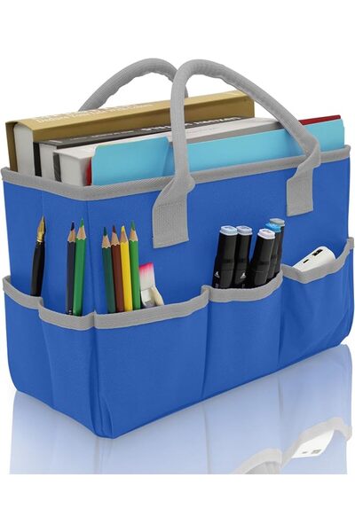 GENERAL Cupohus Art Organizer Craft Storage Tote Bag with Pockets and Hadles,...