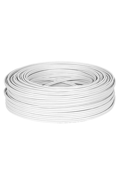 Cabletech Cablu coaxial 75 Ohm, 100m, alb, izolat cu spumă PE, pentru SAT TV