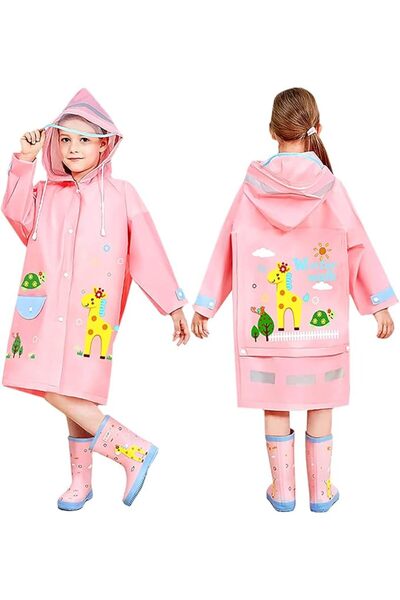 ELECDON Adult Raincoat, Rain Poncho, 1Pack Portable EVA Raincoat with Hood Re...