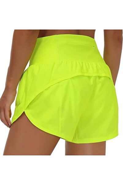 THE GYM PEOPLE Womens High Waisted Running Shorts Quick Dry Athletic Workout ...