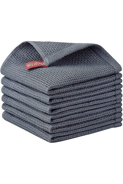 Nialnant 6 Pack Kitchen Towels and Dishcloths Sets,100% Cotton Soft Absorbent...