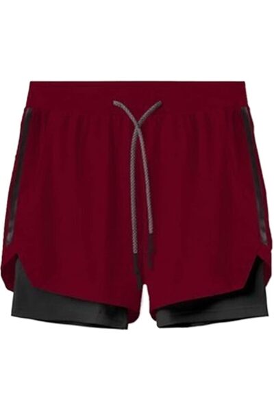 Dress Cici Men's Running Shorts with Safety Reflective Strip, 5 Inch 2 in 1 G...