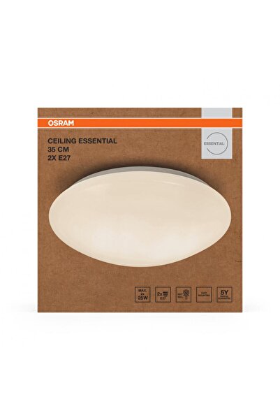 Osram Plafonieră Esențială 35 cm Albă IP20 2xE27, Becurile nu sunt incluse