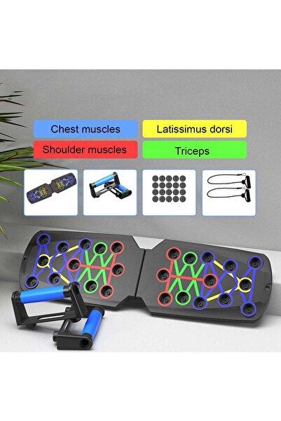 Arabest Push Up Board,Portable Multi-Function Fitness Training Board,Detachab...