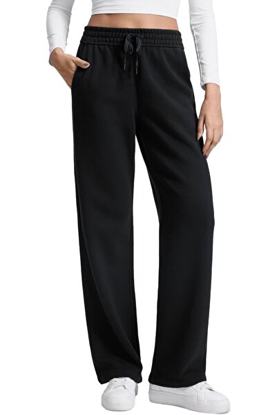 CRZ YOGA Cotton Fleece Lined Sweatpants Women 30" Straight Leg Casual Lounge ...