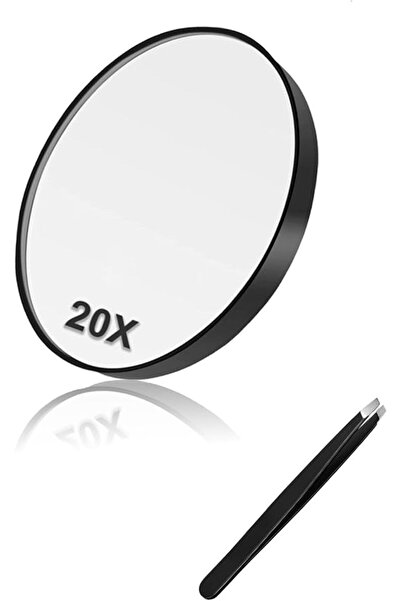 Sweet seven 20X Magnifying Makeup Mirror with Tweezer - Suction Cup Vanity Mi...