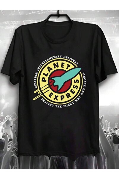 2BIR Men's Cotton T-Shirt Retro Planet Express - Crew Neck Tee For Autumn Cas...