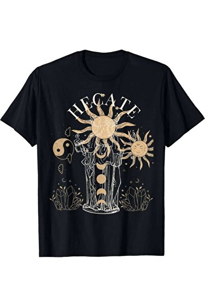 26LIK Sun Triple Moon Goddess Witch Wiccan Pagan Witchcraft Hecate T-Shirt 18...