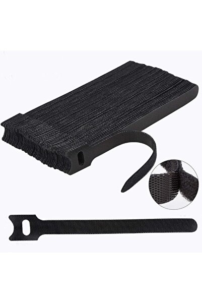 GENERAL 80 Pcs Reusable Cable Ties, Black Adjustable 6-Inch Cord Organizer Ti...