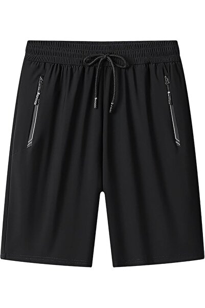 GENERAL Men's Athletic Stretchy 7" Quick-Dry Ice Cool Sport Shorts with Zippe...