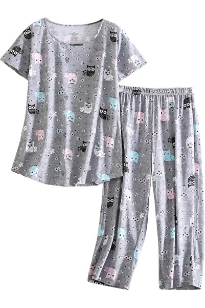 GENERAL PNAEONG Women’s Pajama Set - Sleepwear Tops with Capri Pants Casual a...