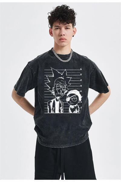 DEEFWEAR Mi̇ngalondon Washable R&M Unisex Vintage T-Shirt