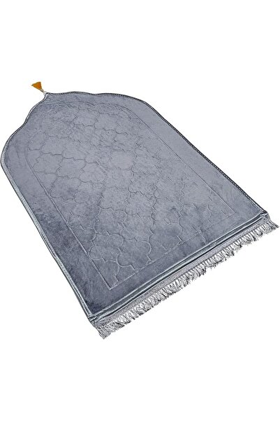 Fabienne Embossed Prayer Mat Anti-Slip Velvet Top Prayer Rug for Men Women Ei...