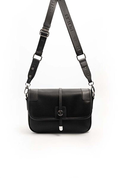 Silver Polo Black - Black Honeycomb Women's Crossbody Bag Sp1182