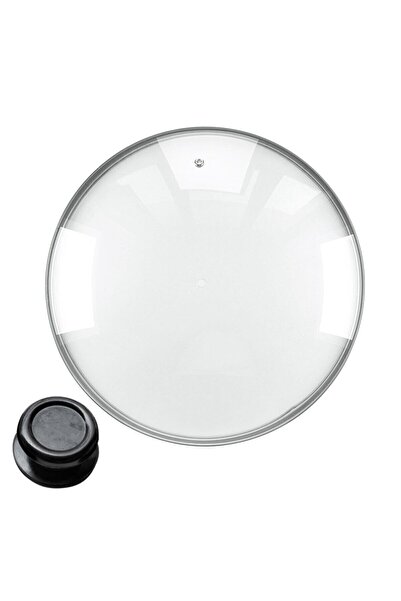 Ürkmez Ticaret 26 Cm Metal Framed Pot and Pan Lid - Glass Lid