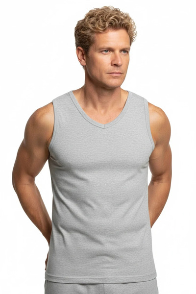 Mariposa Secret Şahinler Zero Sleeve V-Neck Ribbed Undershirt E032