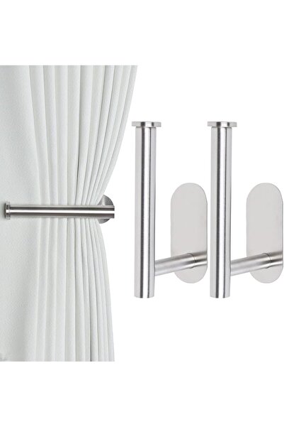 GENERAL Groleca 2 Pack Adhesive Curtain Holdbacks Curtain Tie Backs Curtain H...