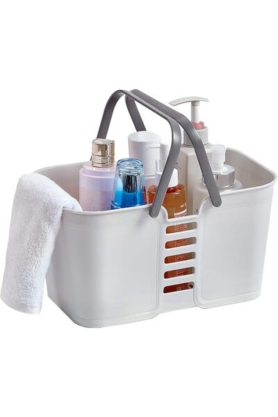 GENERAL Shower Caddy Basket Tote for College Dorm Room Essentials, Plastic St...
