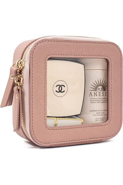 KOTORA Kotura Small Makeup Bag, Cute Travel Makeup Bag, Transparent Cosmetic ...