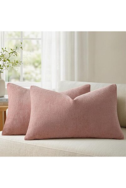 a moment Pack of 2 Decorative Chenille Cushion Cover Throw Pillow Covers with...