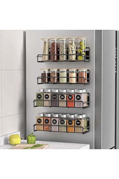 HOOKOR Magnetic Refrigerator Spice Rack,Fridge Side Spice Organiser, Wall Mou...