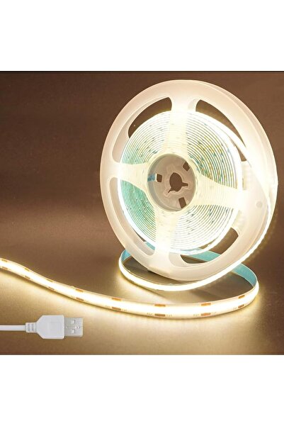 GENERAL شريط إضاءة LED بتقنية COB بجهد 5 فولت USB، قطعتان، 6.56 قدم/2 متر، أب...