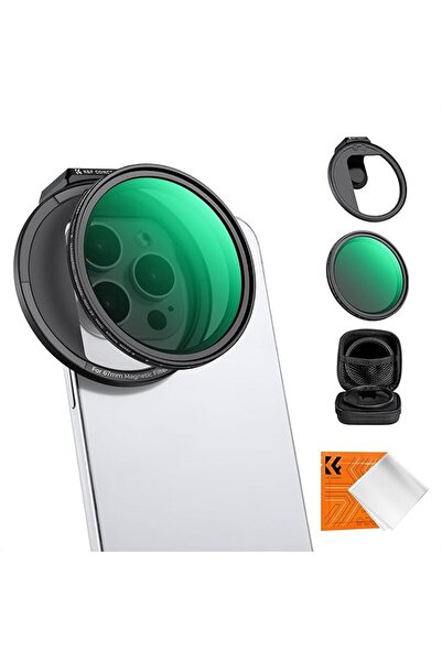 K&F CONCEPT فلتر هاتف دائري مستقطب قابل للتركيب مقاس 52 ملم، فلتر CPL لعدسة ا...