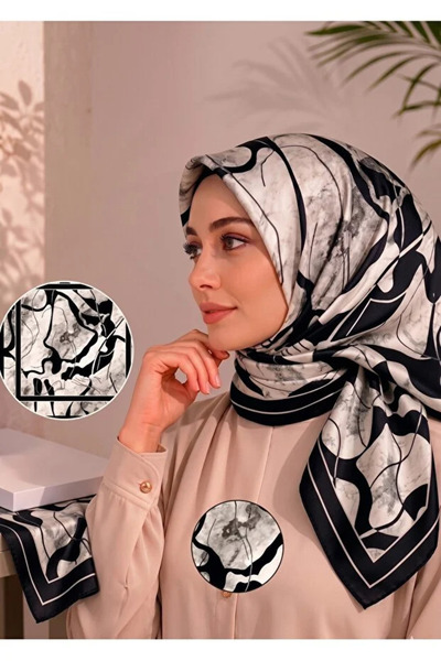 Sisley Silk Satin Scarf-Asm2043-02