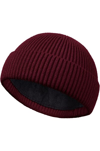 PHILIGHTS Swag Short Fisherman Beanie for Men Women, Wool Knit Cuffed Fleece ...